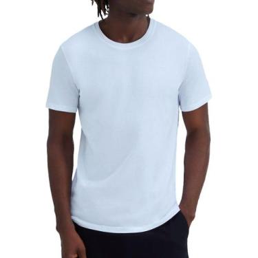Imagem de Camiseta Masculina Hering MC Regular Branca - 0201, GG, Branco