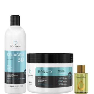 Imagem de Borabella Selagem 3D 350ml + Bóratx 300g + Óleo de Argan 7ml