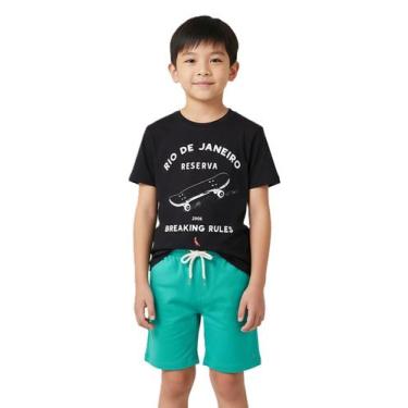 Imagem de Short Praia Magic Doodles Graffiti Reserva Mini, Vermelho, 10