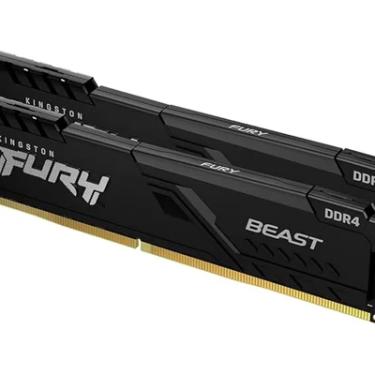 Imagem de Memória Kingston Fury Beast 16gb Ddr4 3200mhz Cl16 (2x8GB) | Alta Performance Gamer