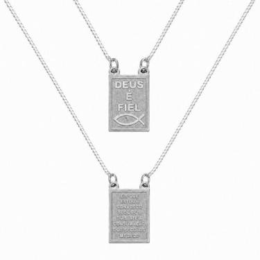 Imagem de Escapulario Prata Legitima 925 90 Cm Medalha10x14 Mm - Lojas La&Ny, Pr