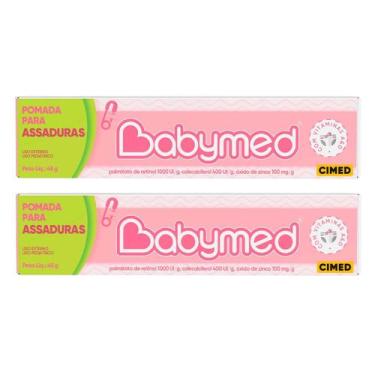 Imagem de Kit 2 Pomadas Para Prevenção De Assaduras Babymed Rosa 45g