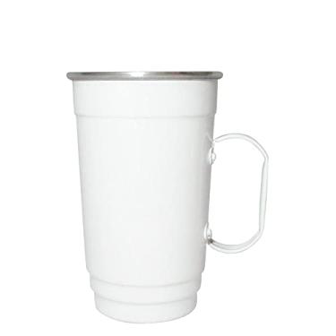 Imagem de Caneca em Alumínio Térmica de Chopp Cerveja Beer - Branca