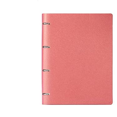 Imagem de Caderno tamanho A4 Caderno Preto Caderno de Couro Diário Caderno Azul Plano de Negócios, A4 Vermelho, 1 peça