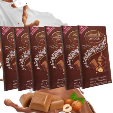 Imagem de Chocolate Importado Lindt Lindor Singles Avelã Kit De 600G