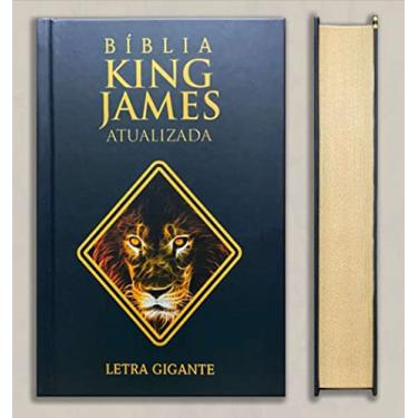 Imagem de Bíblia king james atualizada letra gigante capa dura - jesus minimalista