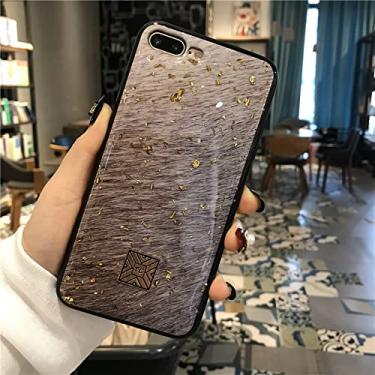 Imagem de Chic Ginkgo Biloba Gold Foil Silicons Case Para iPhone 11 Pro Xs Max X XR 6 6s 7 8 Plus SE Glitter Style Soft Cover Cases, D11, para iPhone SE 2020