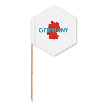 Imagem de Mapa alemão Europa, Berlim, Art Déco, presente, bandeiras de palito, palitos de cupcake, festa comemoração