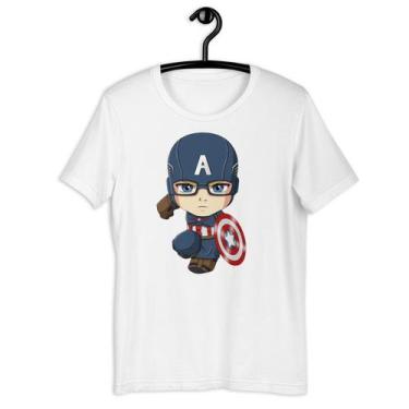 Imagem de Camiseta Camisa Infantil Unissex - Capitão América Marvel - Amazing