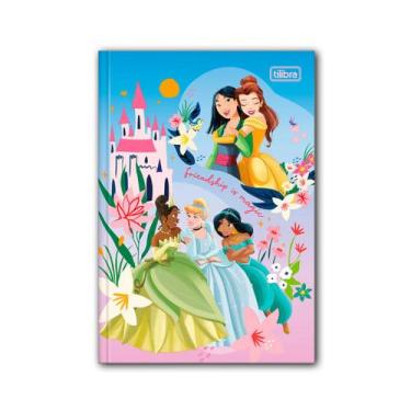 Imagem de Caderno Brochura Capa Dura 1/4 Princesas 80 Folhas - Tilibra