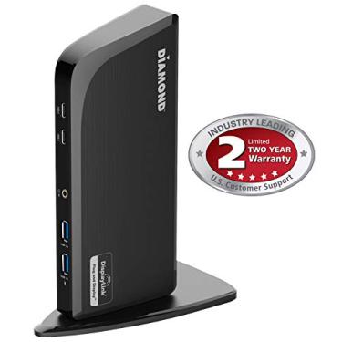 Imagem de Diamond Multimedia DS3900PD Docking station universal tipo C de tela tripla multimídia diamante com entrega de energia (65W) para laptops tipo C/Thunderbolt 3 equipados para Mac e Windows