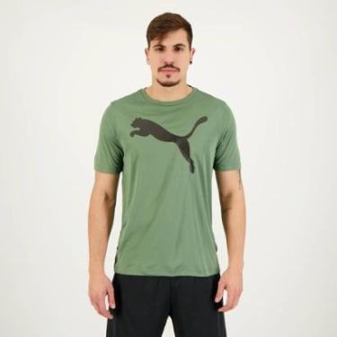 Imagem de Camiseta Puma Active Big Logo 22 Verde-Masculino