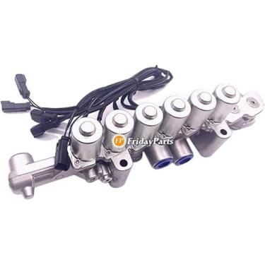 Imagem de Conjunto de válvula solenoide compatível com modelo 20Y-60-31212 20Y6031212 para substituição Komatsu PC200-7 PC210-7 PC220LC-7 PC270-7