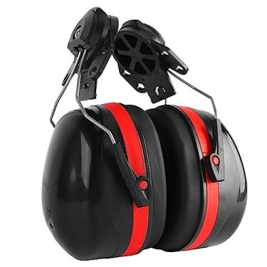Imagem de Protetores Auriculares de Capacete Akozon 2 Pack Com Redução de Ruído, Design Luxuoso, ângulo Ajustável, Protetores Auriculares Telescópicos Em Vermelho e Preto para Canteiros de