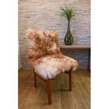 Imagem de Pelego Para Cadeiras Sofas Natural De Ovelha M Luxo Chamuscado