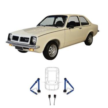 Imagem de Par de Cintos de Segurança 3 pontos Chevette+ Par de Fechos - HCML, Az
