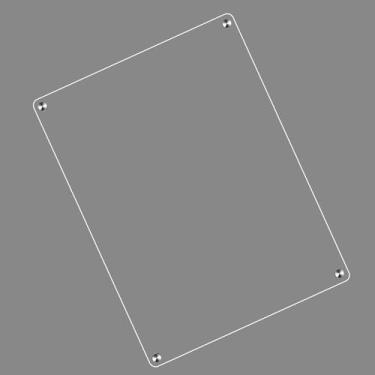 Imagem de Calendário Magnético Acrílico Transparente 40 * 30cm Planejador Mensal para Geladeira (em branco)