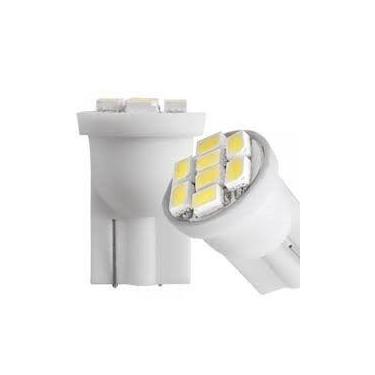Imagem de Lâmpada Lanterna 8 Leds T10 3528 Esmagada Grande Pingo Par - GP