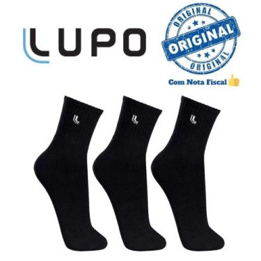 Imagem de Kit 6 Pares De Meias Lupo Sport Cano Médio Algodão 37 A 44, Kit 3, Pre