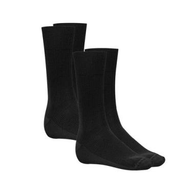 Imagem de Kit 2 Pares De Meias Social Selene Indicada Para Diabético Modelo Em A
