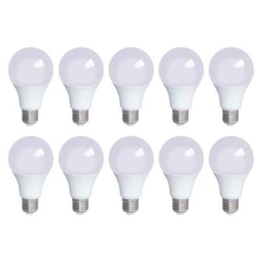 Imagem de Lâmpada Led 12w Kit 10 unidades Bulbo Fria Soquete E27 Bivolt LUZ BRAN