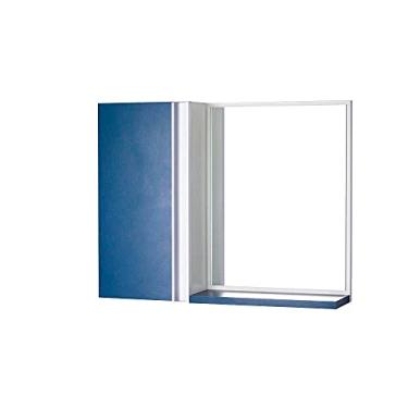 Imagem de Armário para Banheiro com Espelho Azul Barra Vertical