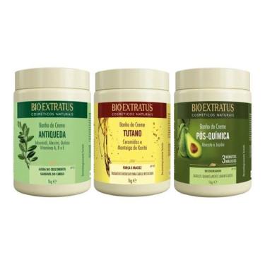 Imagem de Kit 3 Máscaras Tutano + Jaborandi + Pós Química Bio Extratus - Geral