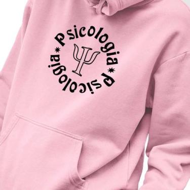 Imagem de Blusa Moletom Masculino Estampado Psicologia em Algodão Fio 30.1 Pente