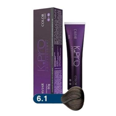 Imagem de Tintura Profissional K.PRO Caviar Color 6.1 Loiro Escuro Acinzentado 6