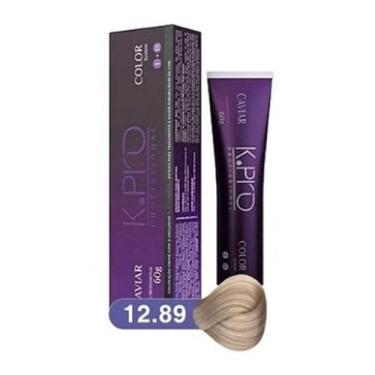 Imagem de Tintura Profissional K.PRO Caviar Color 12.89 Extra Clareador Bege 60g