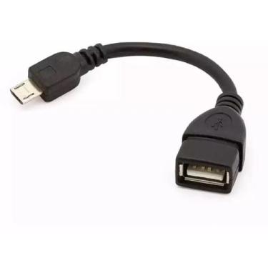 Imagem de Cabo Otg Micro Usb Adaptador Pendrive Para Celular - Lelong