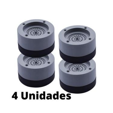 Imagem de Pé Nivelador Máquina de Lavar Roupas e Secadora Kit 4 Peças - LIP