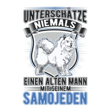 Imagem de Samojede Tagesplaner: Samojede Alter Mann Schlittenhund Samojeden/Kalender 2022 / Wochenplaner Tagesplaner Planer/Planungsbuch To-Do-Liste / 6x9 Zoll / 100 ausfüllbare Seiten