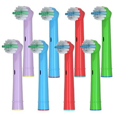 Imagem de Z-VAPRESS Crianças Cabeças De Substituição Escova De Dentes Para Oral B Escova De Dentes Elétrica Substituída Cabeças Cerdas Macias Para Crianças 8 Pacote