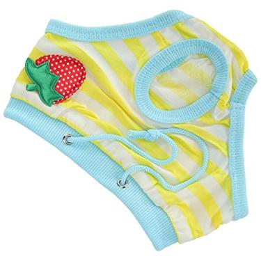 Imagem de Fraldas de Mini Porco Com Estampa de Morango – Calças Fofas de Treinamento para Penico Em Branco, Vermelho, Amarelo e Rosa – Fraldas Coloridas de Porco para Animais de Estimação