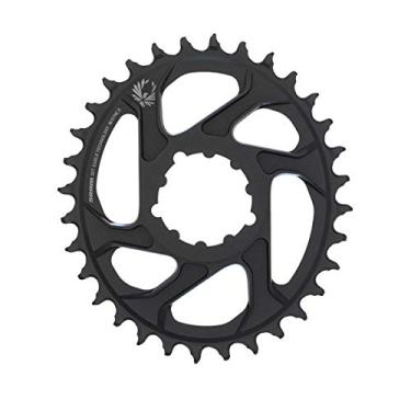 Imagem de SRAM Unissex's X-Sync 2 Oval 32T Suporte Direto 6 mm Offset Alum Eagle Black Chainring