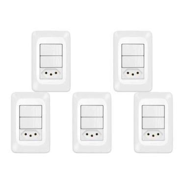 Imagem de Kit C/5 - Pial Conjunto  Pop 4X2 2S+1T 10A Lgx113 - Pial legrand