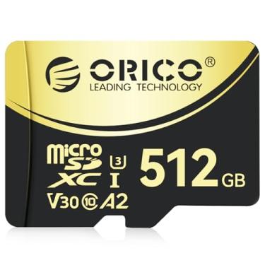 Imagem de ORICO Cartão de memória V3 512GB microSDXC UHS-I, leitura de 180 MB/s (requer leitor DDR 220), 160 MB/s, 4K UHD Recoding, U3, Class10, V30, A2, Micro SD para Drone, cartão TF de console de jogos