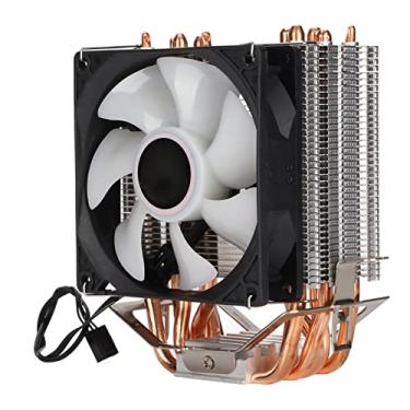 Imagem de Cooler da Cpu, 6 Picador de Calor do Radiador de Resfriador de Tubo, 90mm de Ventiladores de Resfriamento de Cpu (fã único)