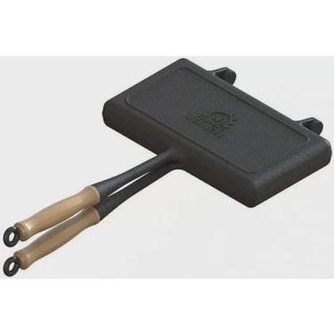 Imagem de Sanduicheira Ferro Fundido Para Pão Forma Duplo