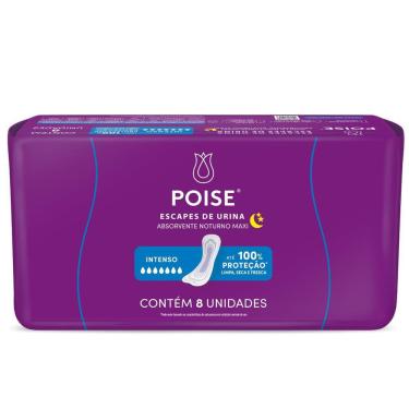 Imagem de Absorvente Noturno Maxi Intense 8 Unidades - POISE