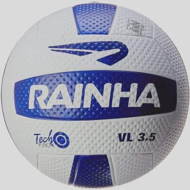 Imagem de Bola de Vôlei Rainha vl 3.5 - Branca e Azul