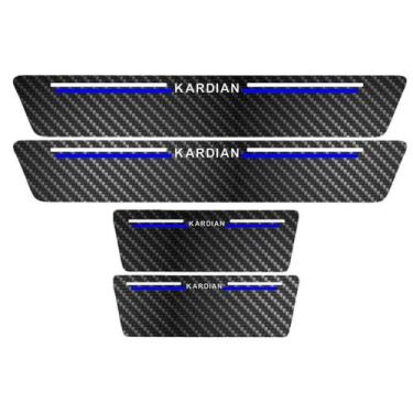 Imagem de Kit Soleira Protetora Porta Premium Blue Fibra  -   Kardian - Jhow Ade
