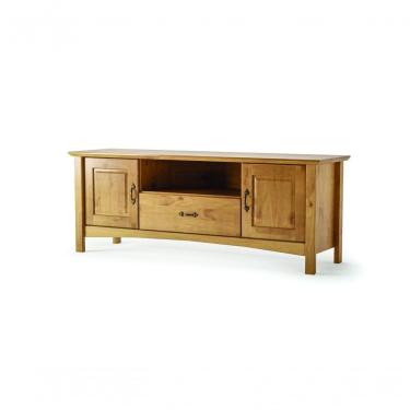 Imagem de Rack Para Tv Até 65 Polegadas 160cm 2 Portas 1 Gaveta Madeira Maciça Bella Carvalho