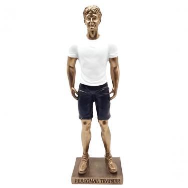 Imagem de Estatueta Profissão Personal Trainer Resina Escultura 26cm