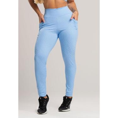 Imagem de Calça Legging Bolsos Cintura Alta Feminina Fitness Jacquard Mvb Modas-Feminino