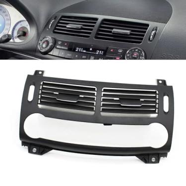 Imagem de Goodithy Tampa Da Saída De Ar Do Console Central, Painel Condicionado, Grade Acabamento Substituição Para Mercedes Benz Classe E W211 E200 E230 E260 E280 E300 2003-2008 (Preto)