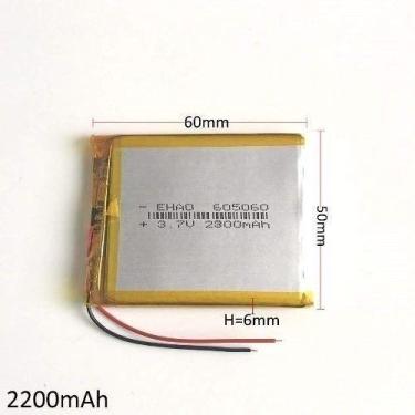 Imagem de (2pcs) Bateria 6mm X 50mm X 60mm Com 2300mah 3,7v Tablet - bgb