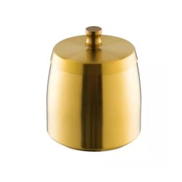 Imagem de Cinzeiro Decorativo Cinzeiro Decorativo Moderno Para Fumantes Adequado Para Decoração De Home Office Cinzeiro Interior(Gold,9.8 * 10cm)