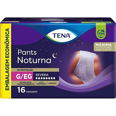 Imagem de Tena Pants Noturna, Roupa Íntima para Incontinência Urinária, G/EG - 16 unidades